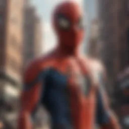 A creative representation of Spider-Man in mobile personalization