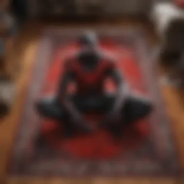 The Miles Morales rug displayed in a stylish living room setting