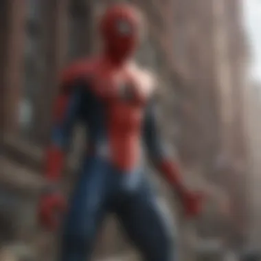 Concept art depicting potential new story arcs for Spider-Man's character.