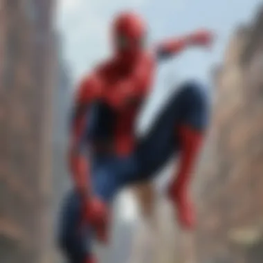 Conceptual Design of Spider-Man Concept art depicting Spider-Man's character design.