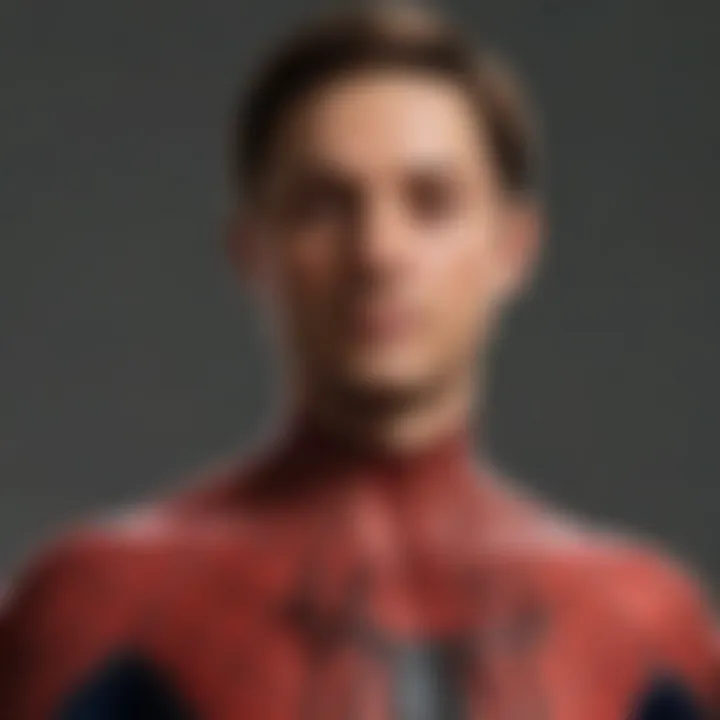 Close-up of Tobey Maguire as Spider-Man showcasing the character's emotional depth