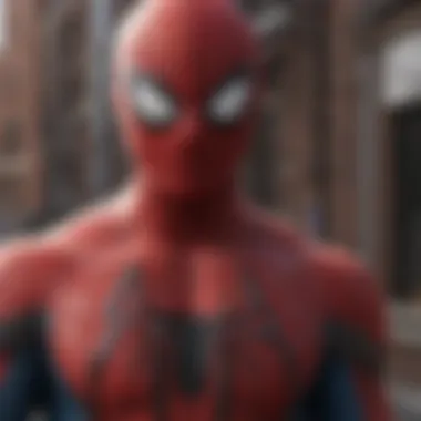 Emotional scene from Spider-Man film