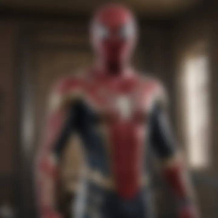 Tom Holland in Spider-Man suit in No Way Home