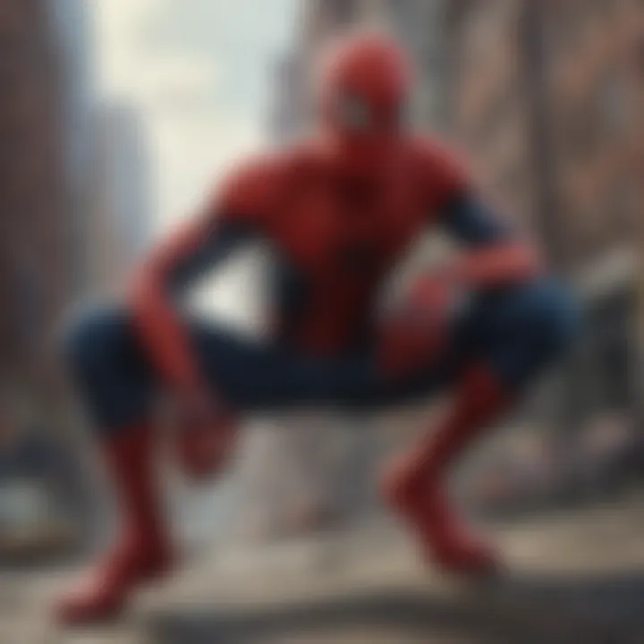 A scene from a cinematic portrayal of Tom Spiderman, highlighting his character depth