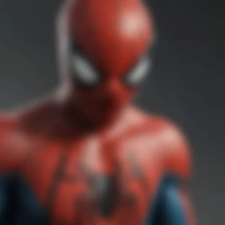 Spiderman with intense focus