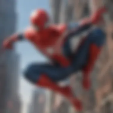 Spider-Man in a dynamic action pose