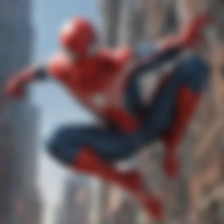 Spider-Man in a dynamic action pose