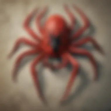 Spider emblem with enhancement effects