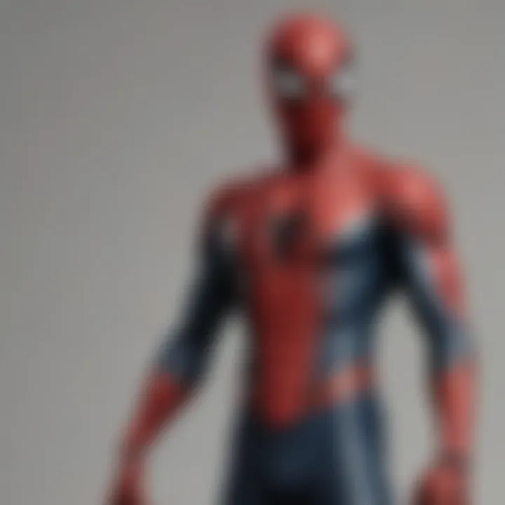 Spider-Man adult costume featuring innovative material