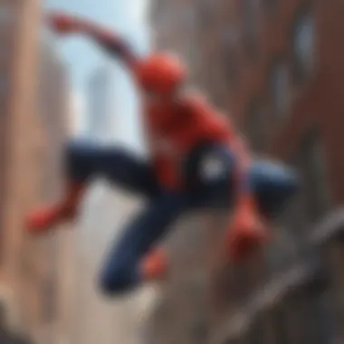 Dynamic Spider-Man Action Scene