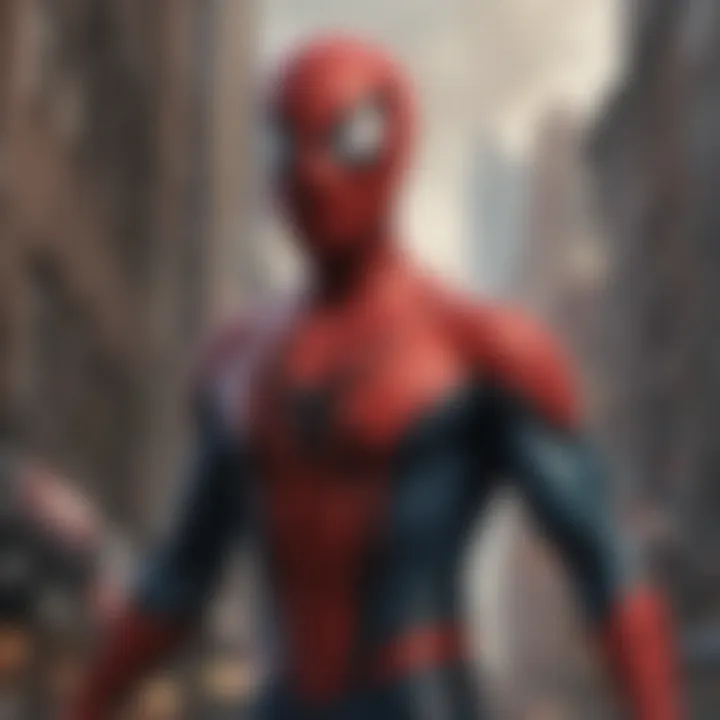 Spider-Man in his iconic red and blue suit