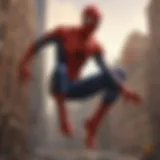 A vibrant scene from Ultimate Spider-Man