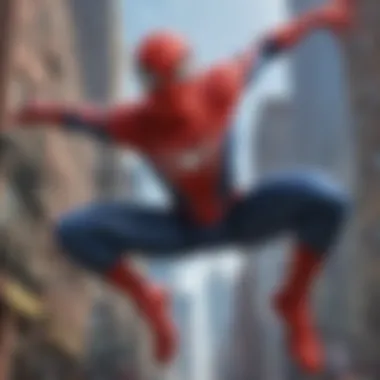 Dynamic Spider-Man Action Scene