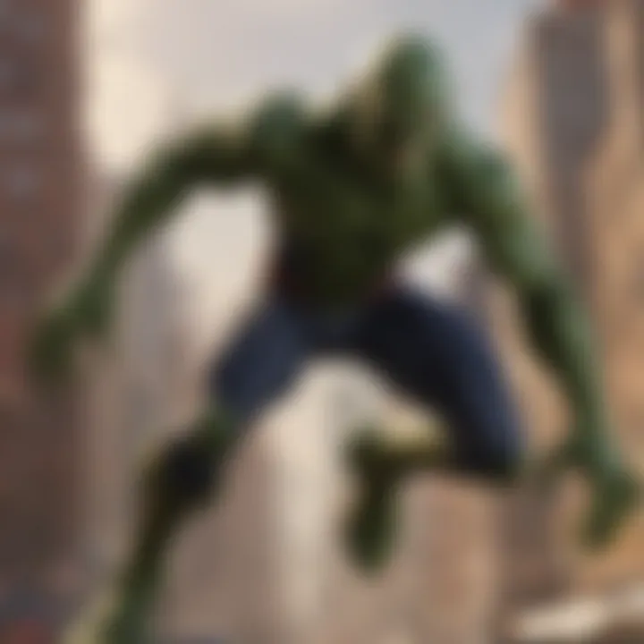 Illustration featuring Spider-Man's archnemesis, the Green Goblin