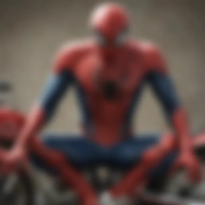 Spider-Man Motorcycle Emblem Close-Up