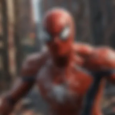 Carnage: A Force of Destruction Carnage wreaking havoc in a cityscape, representing his destructive nature.
