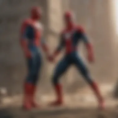 Spider-Man facing off against a classic villain