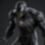 Venom's iconic symbiote suit