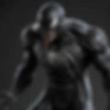 Venom's iconic symbiote suit