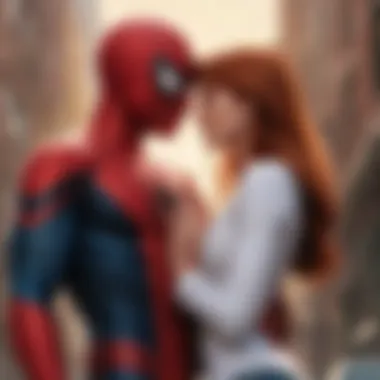 Spider-Man and Mary Jane in a heartfelt moment