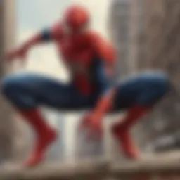 Spider-Man comic cover with iconic hero pose
