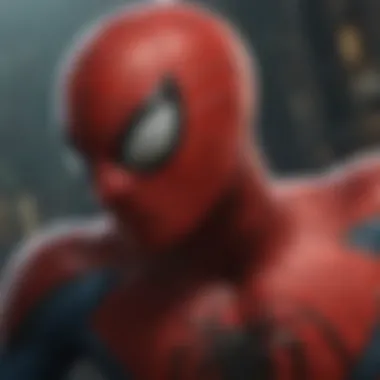 Alternate Universe Spidey A shadowy figure representing an alternate Spider-Man character