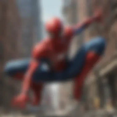 Dynamic Spider-Man in Action