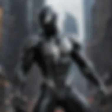 Elegant Black Venom Suit