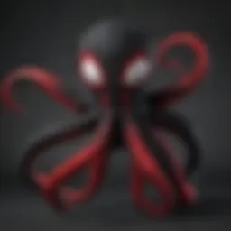 Venom Octopus Plush close-up detail