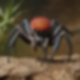 Colorful Peacock Spider Man in its Natural Habitat