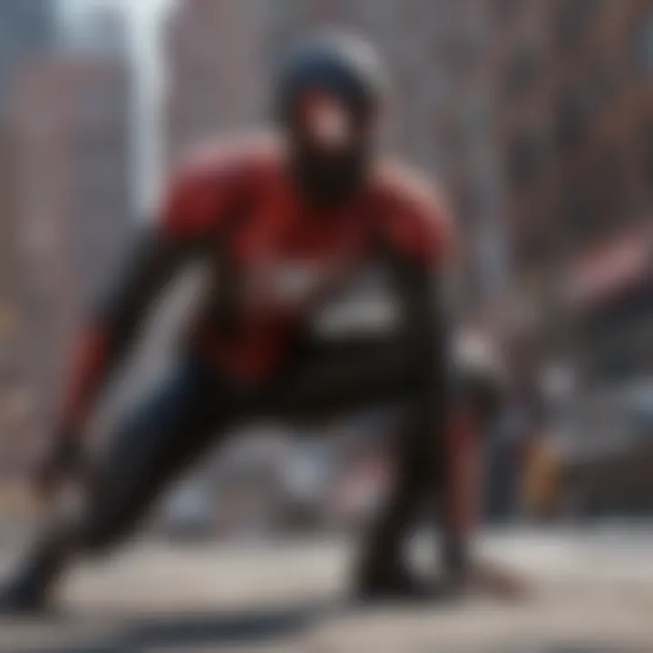 Villainous Antagonist Threatening Miles Morales