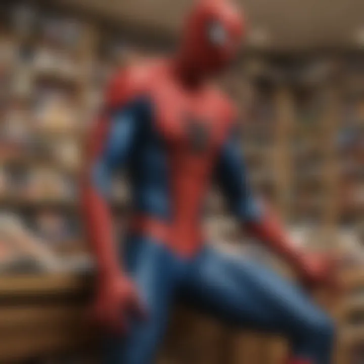Vintage comic book store