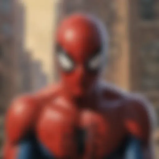 Ancient Spider-Man Comic Book Cover Artwork