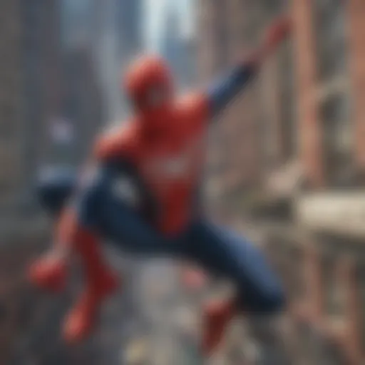 Virtual Reality Spider-Man swinging through NYC